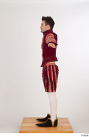  Photos Man in Historical Gothic Suit 1 Ghotic Suit Medieval Clothing Red and White a poses whole body 0004.jpg